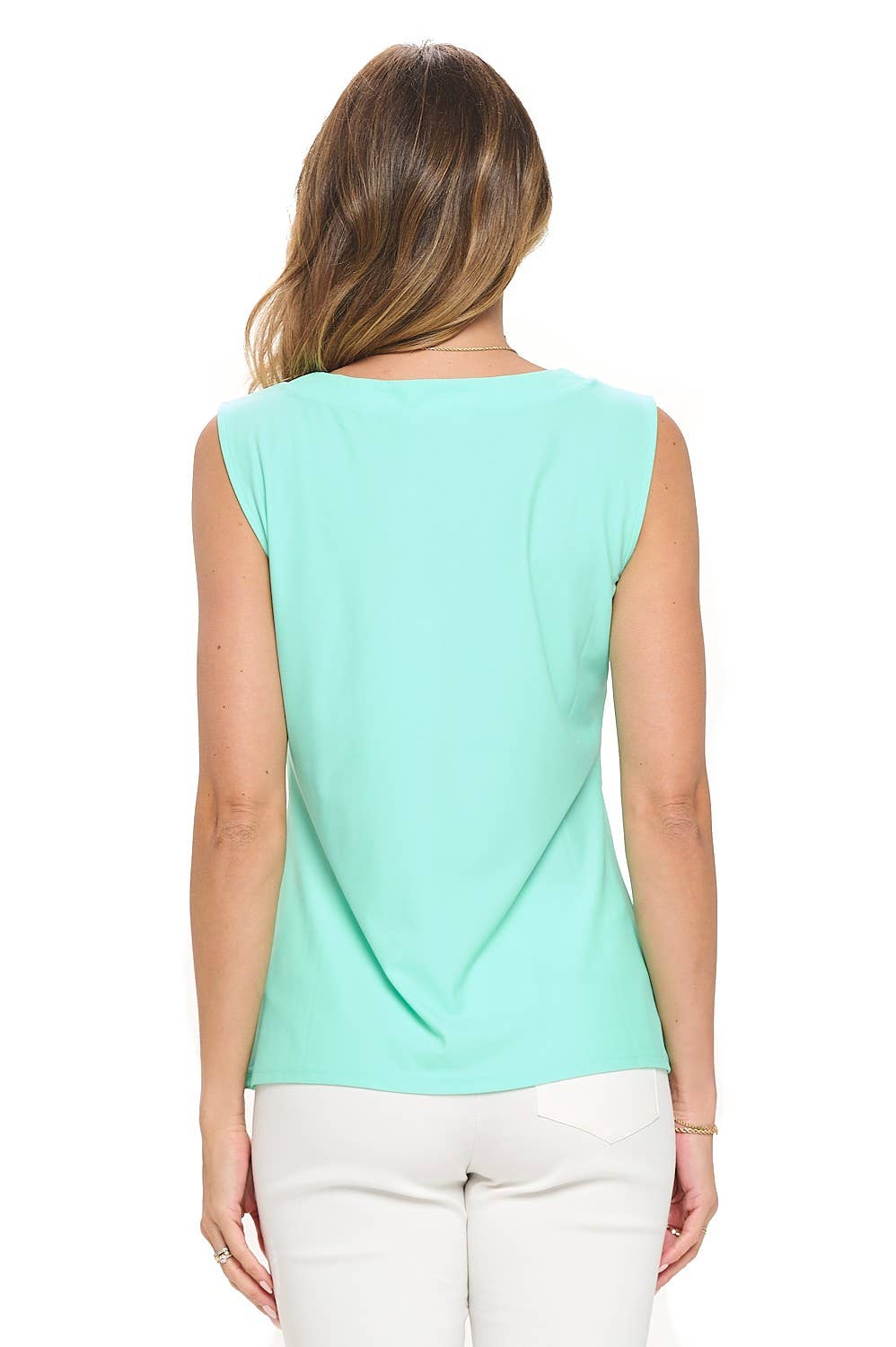 Notched Neck Tank Top