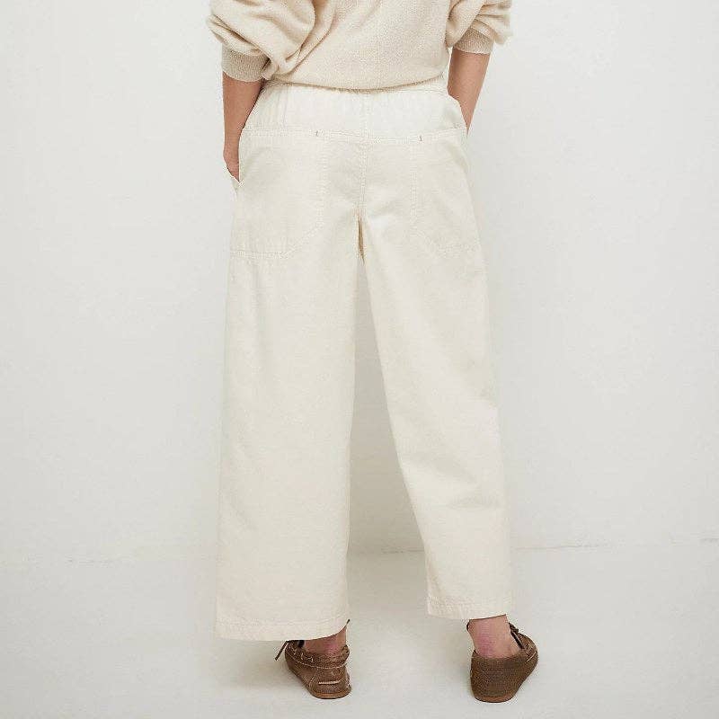 Elastic Waist Mid Rise Denim