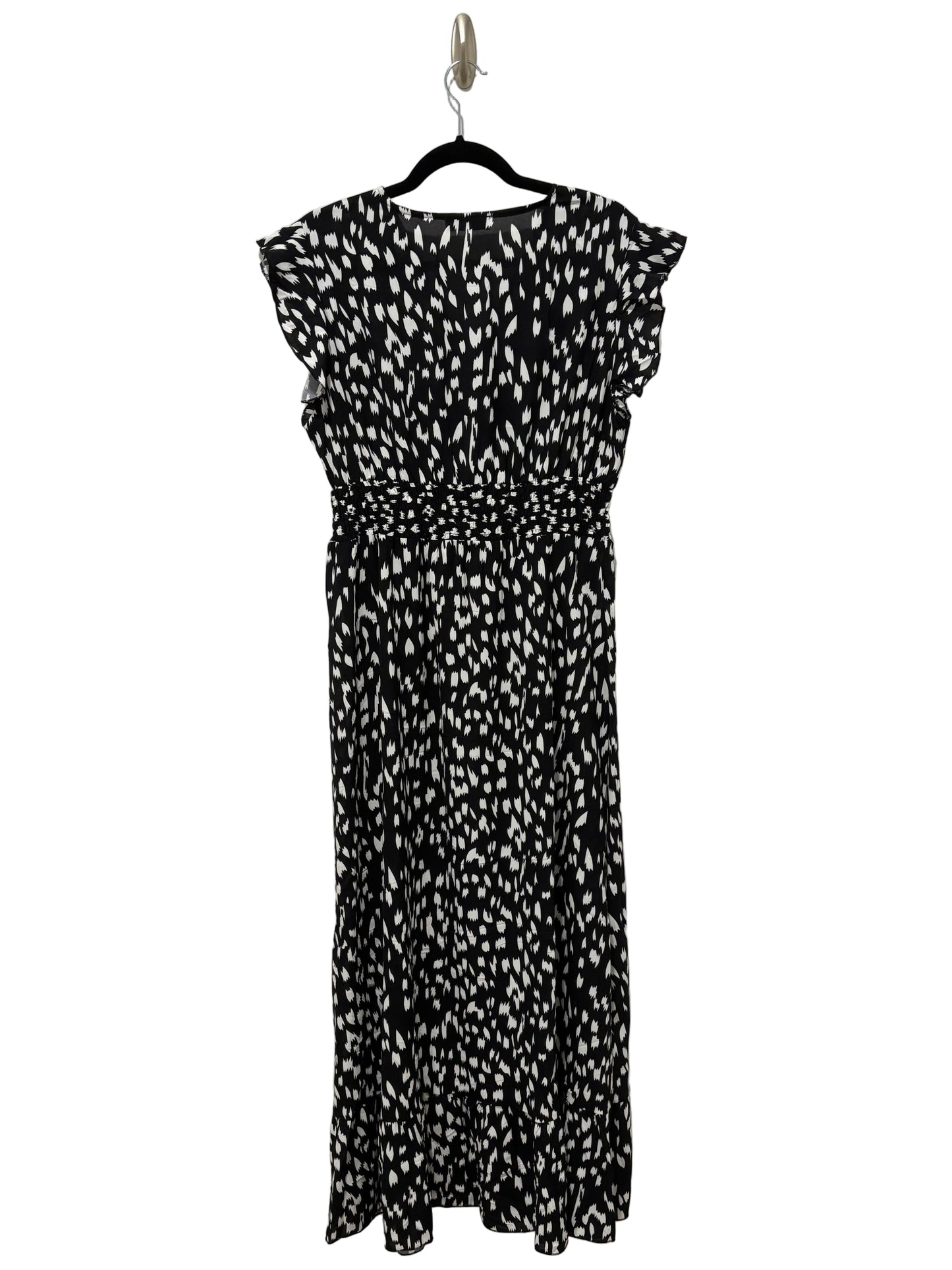 Ruffle Sleeve Surplice Wrap Maxi Dress