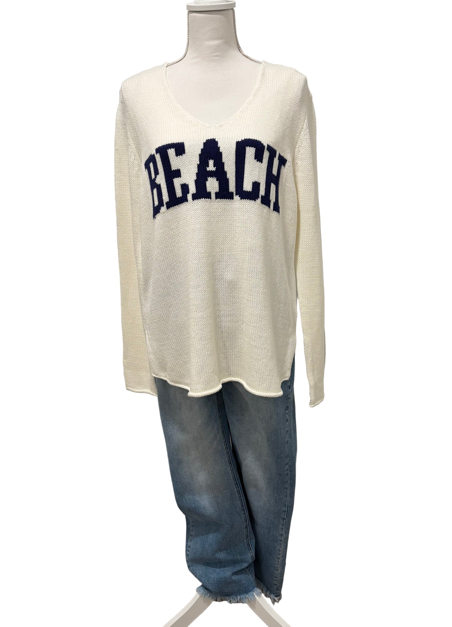 Beach V Neck Sweater