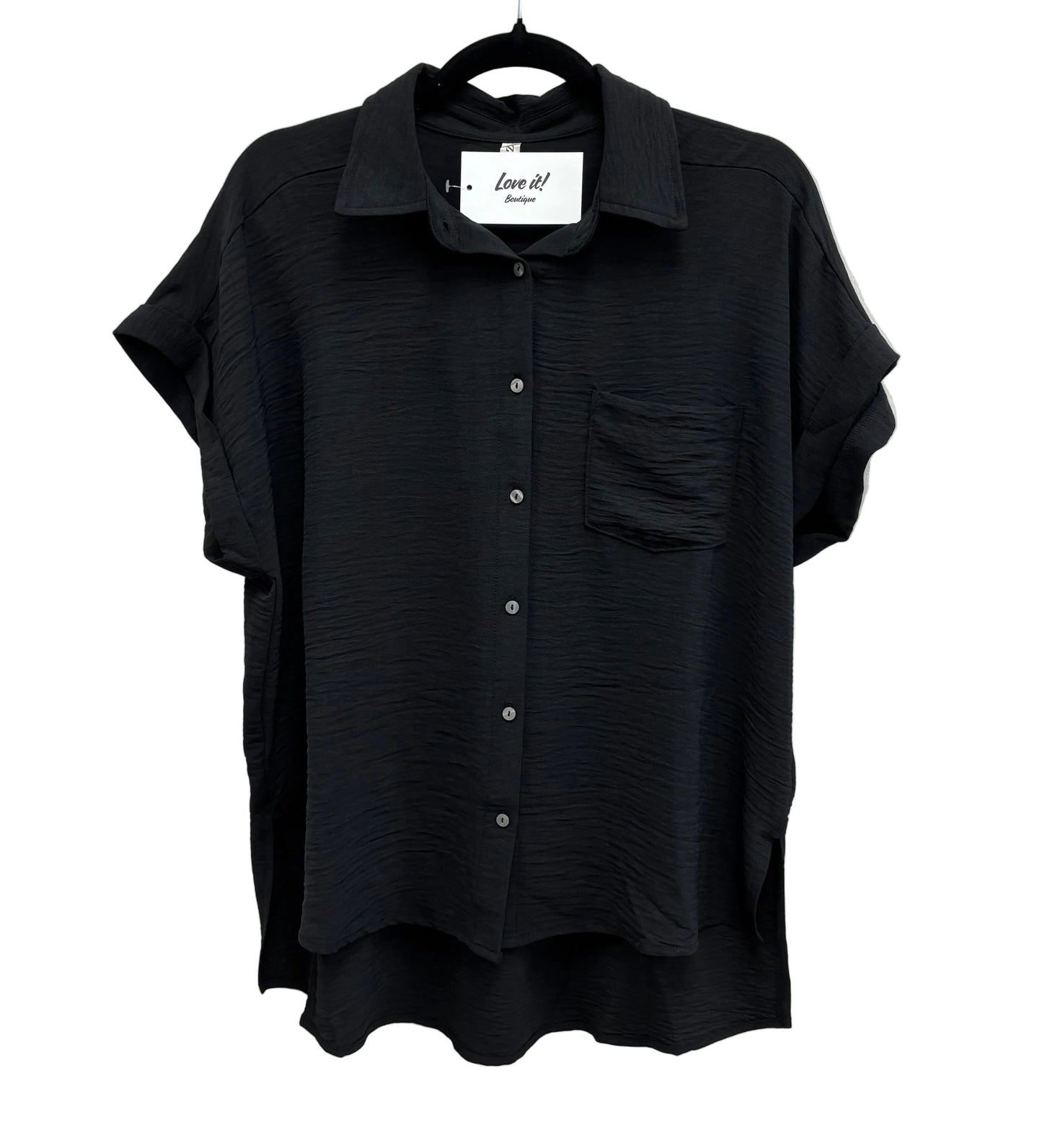 Woven Button Down Top