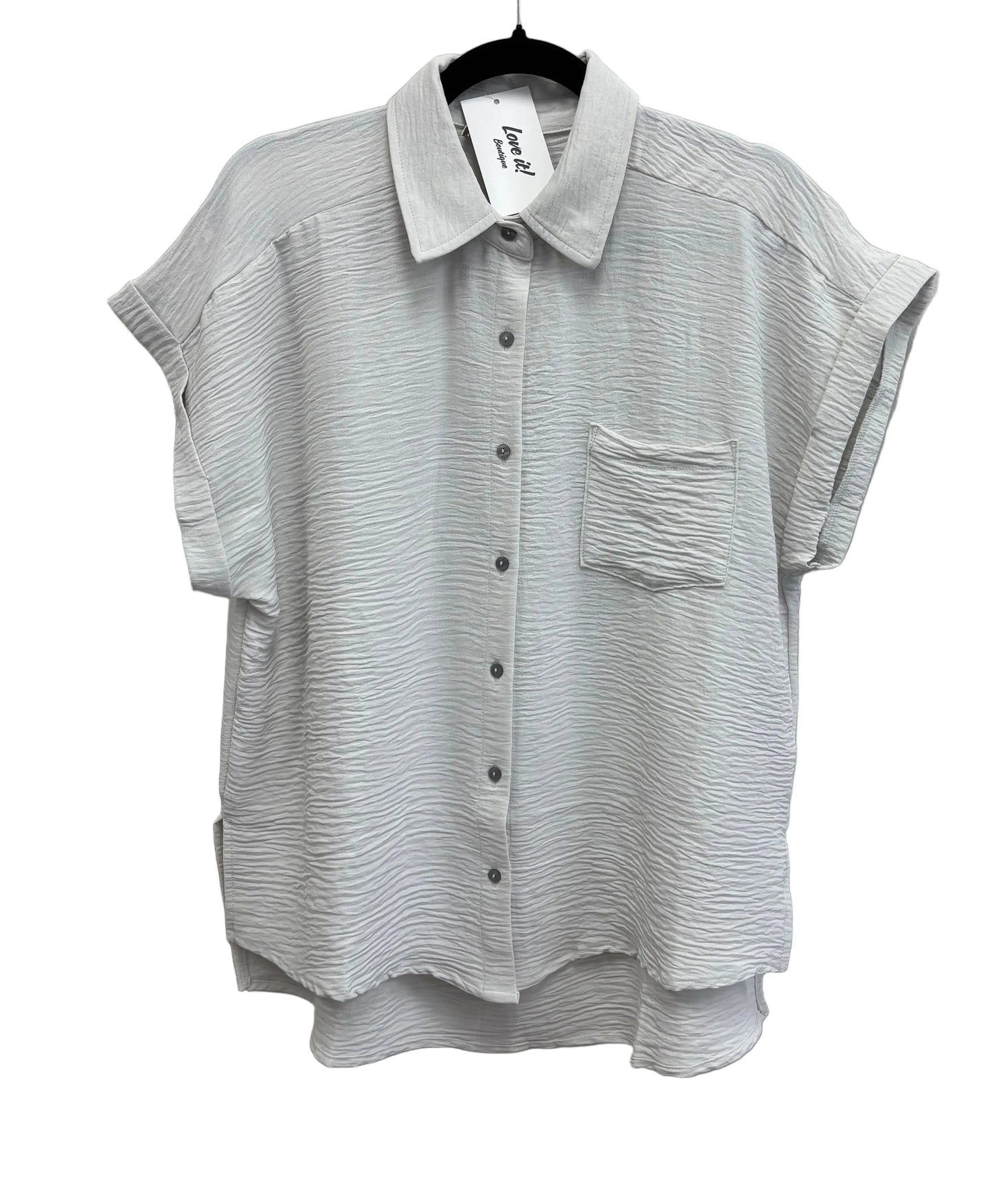Woven Button Down Top