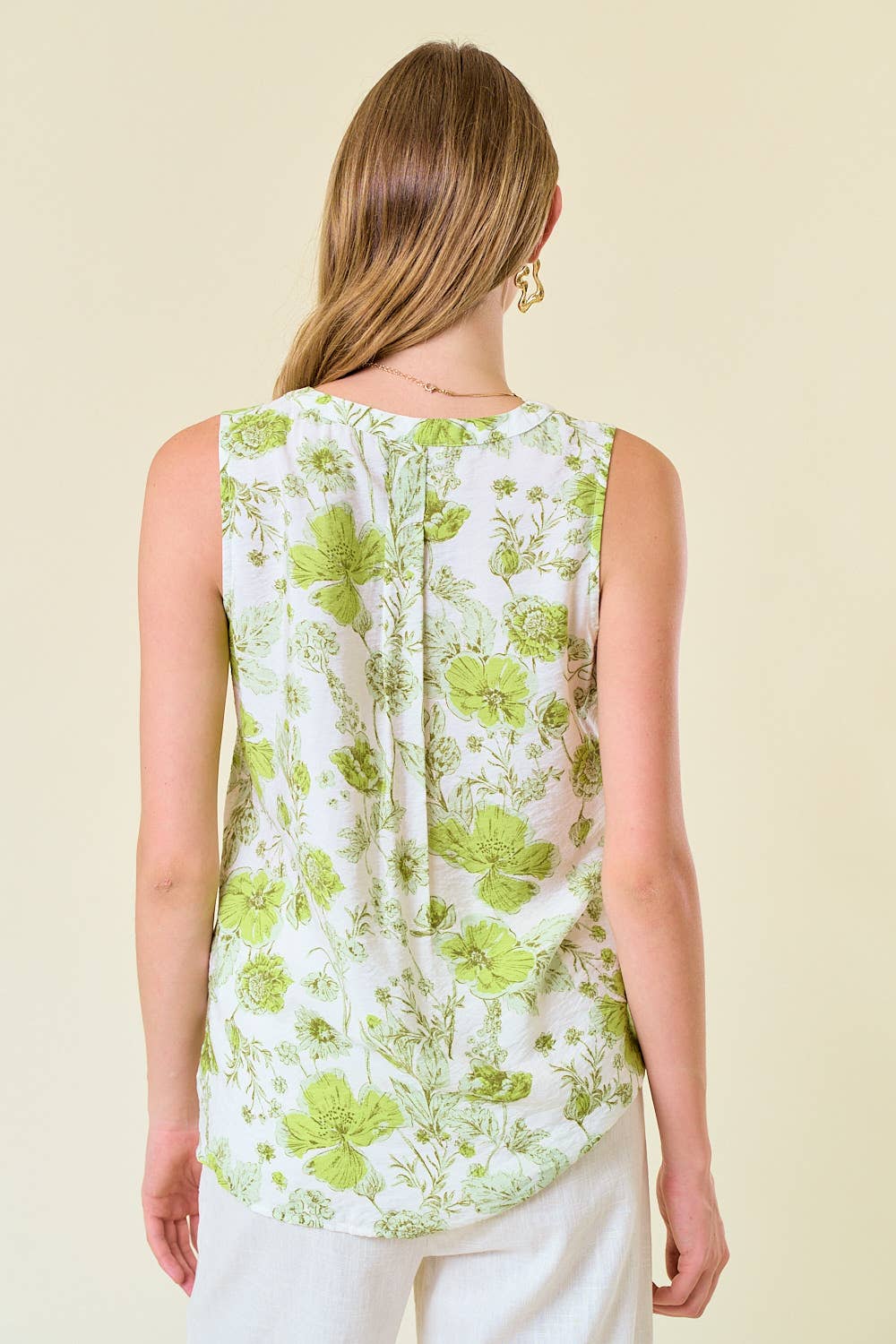 Split Neck Collar Top