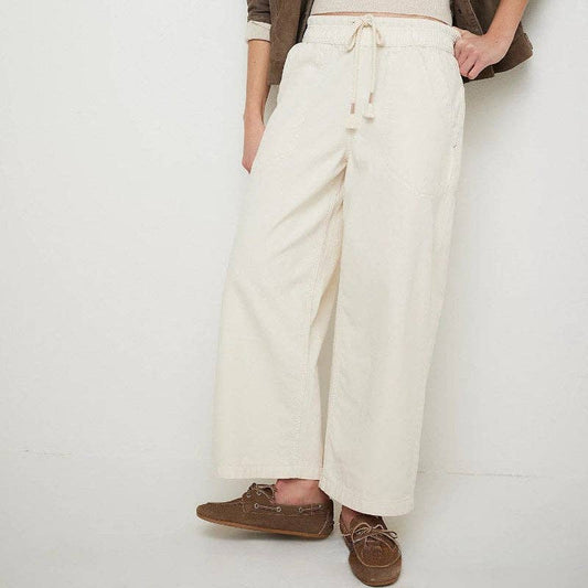 Elastic Waist Mid Rise Denim