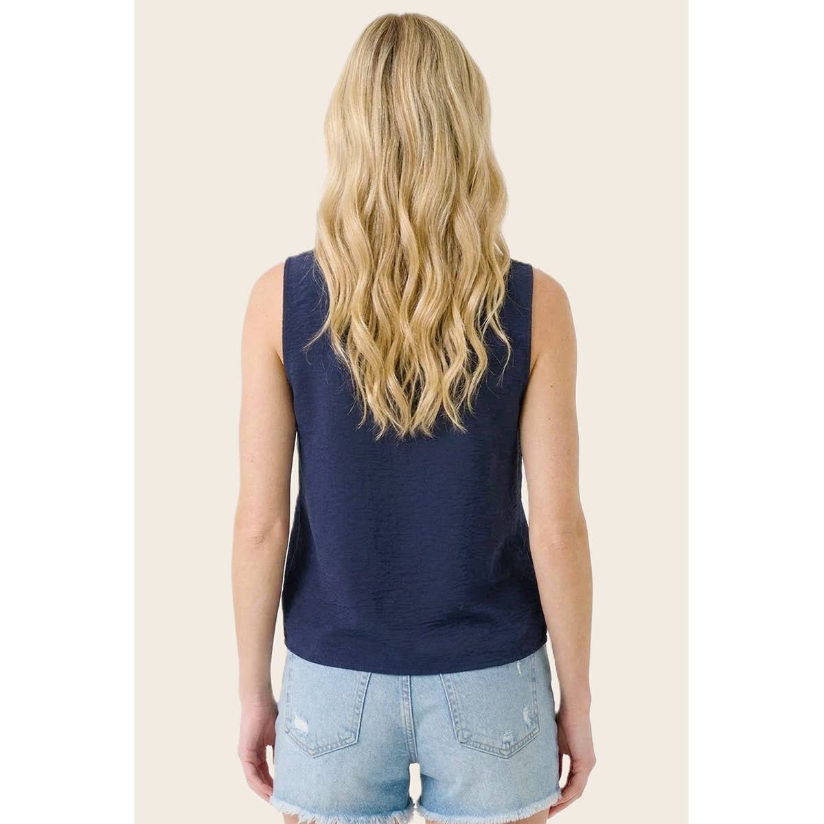 Ruffle V neck Tank Top