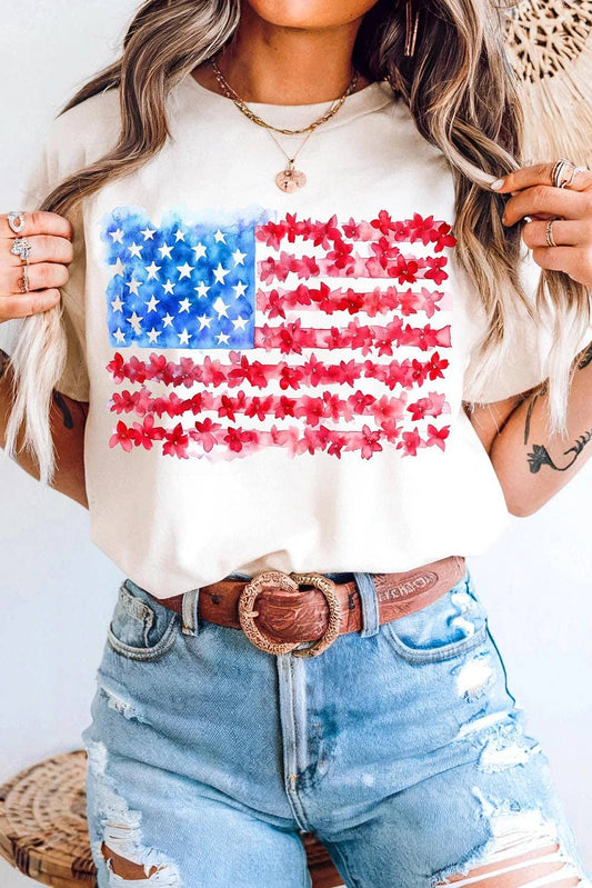 White Flag Graphic Tee