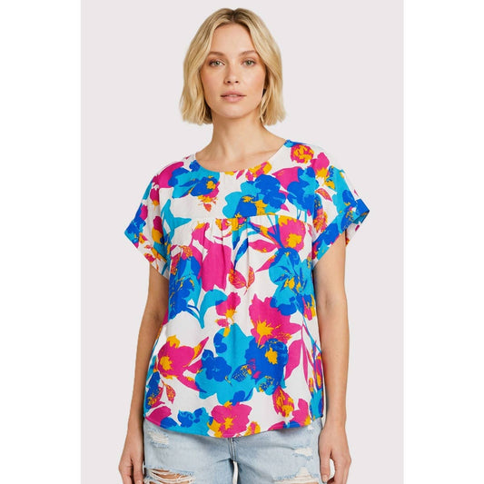 Bold Floral Print Top