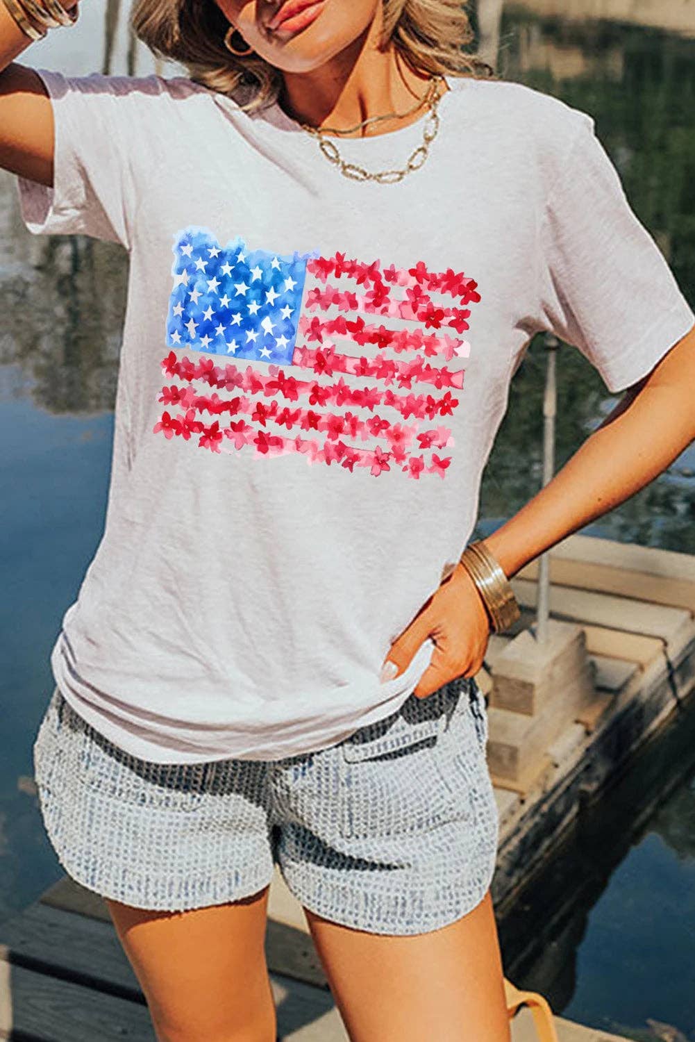 White Flag Graphic Tee