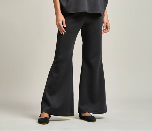 Relaxed Casual Flare Bottom Pants