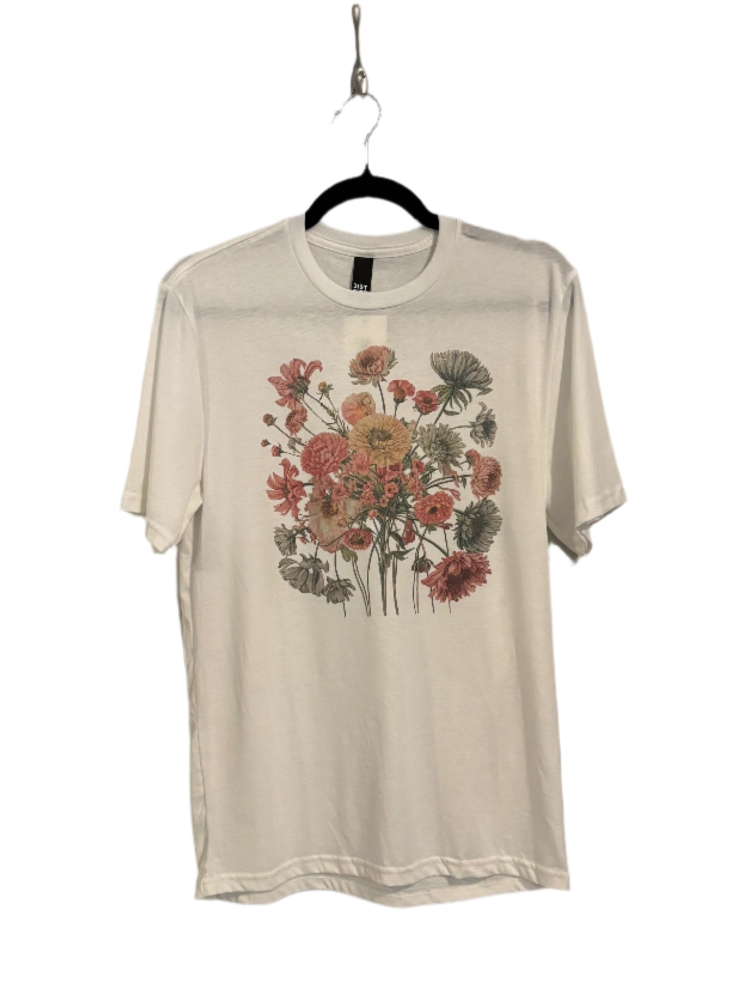 Neutral Floral Bouquet Graphic T Shirt
