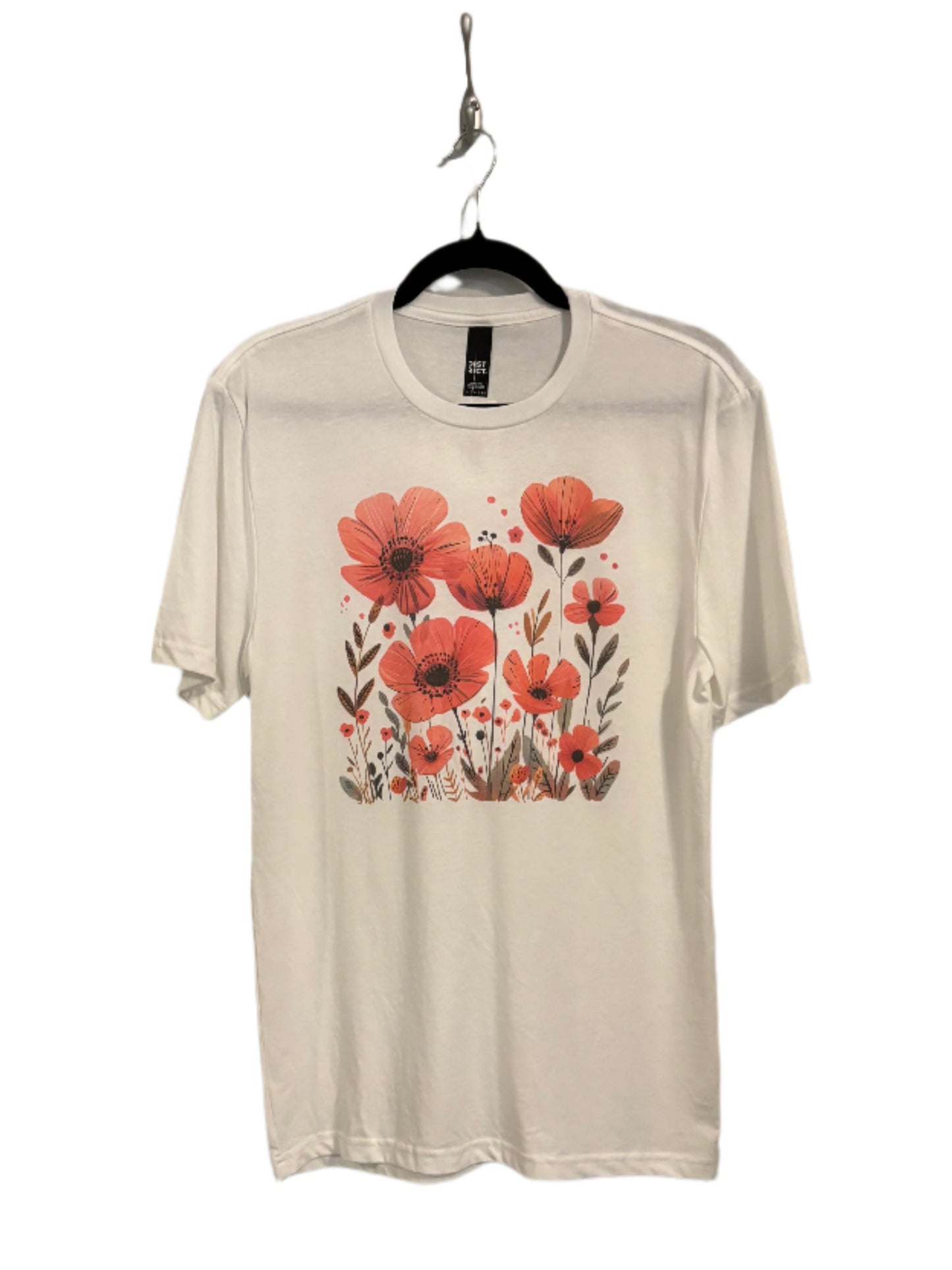 Pink Poppy Floral Graphic T Shirt