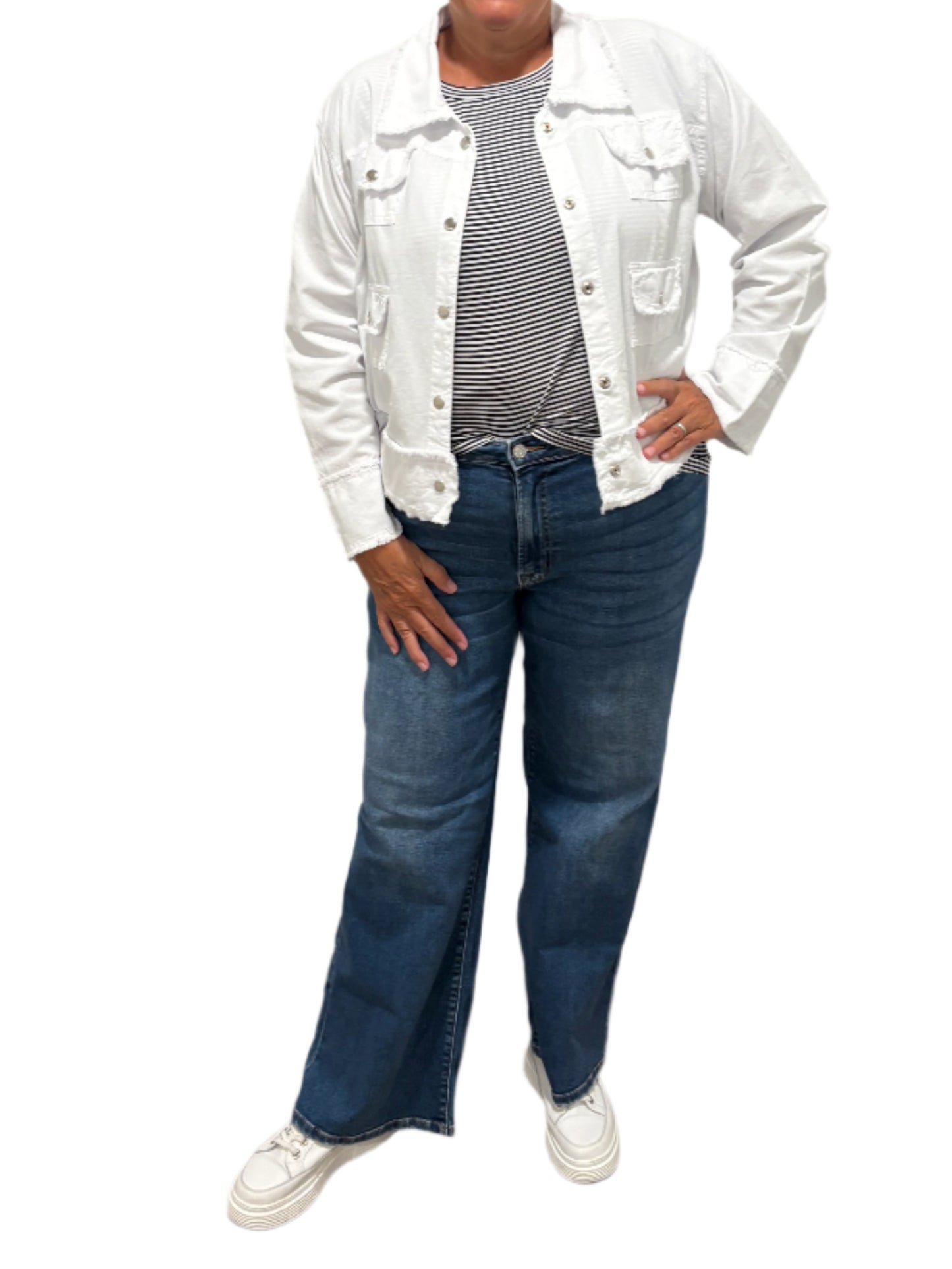 Wide Leg Denim- Medium Wash
