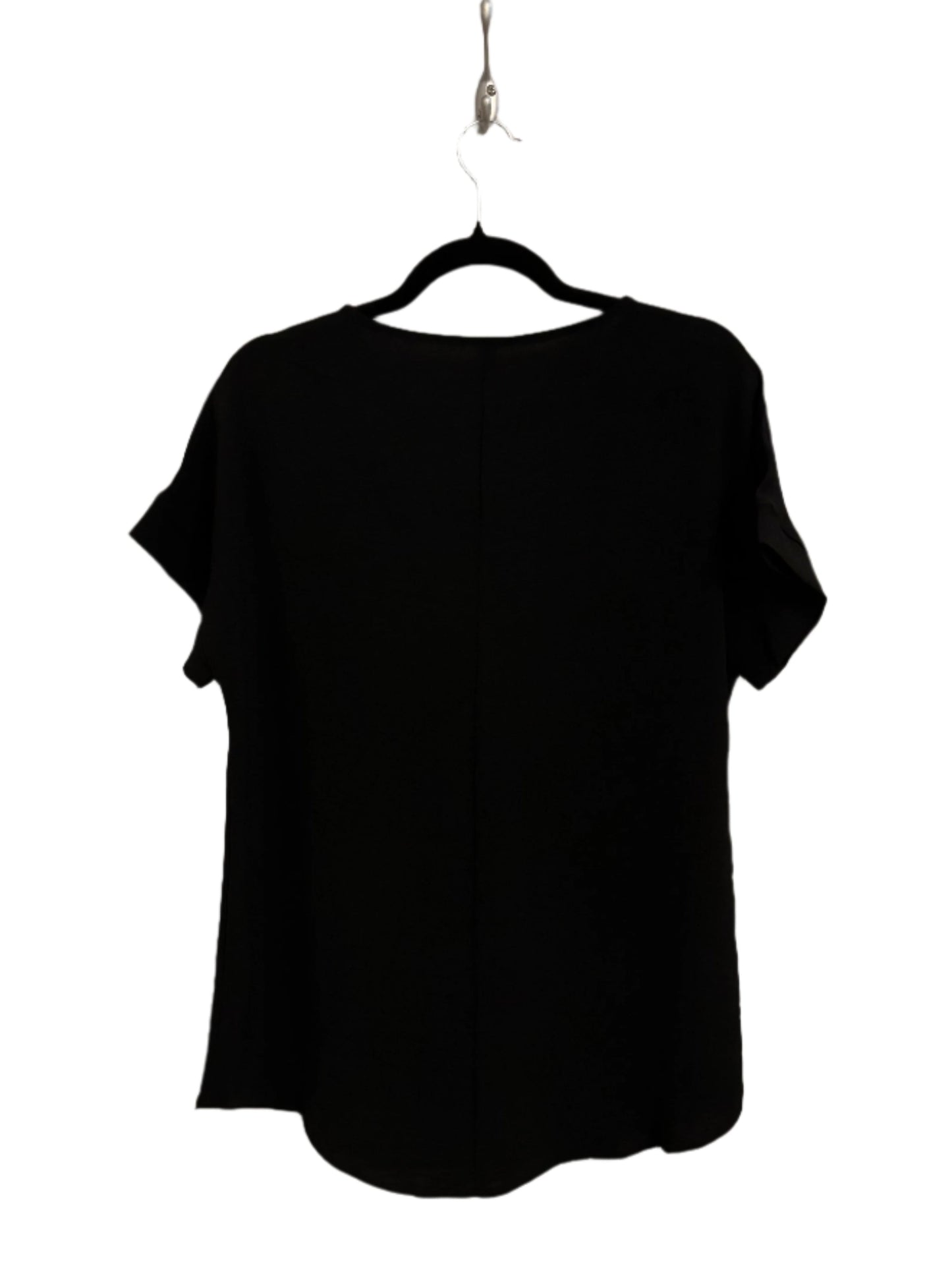 Woven V-Neck Hi-Low Hem Top