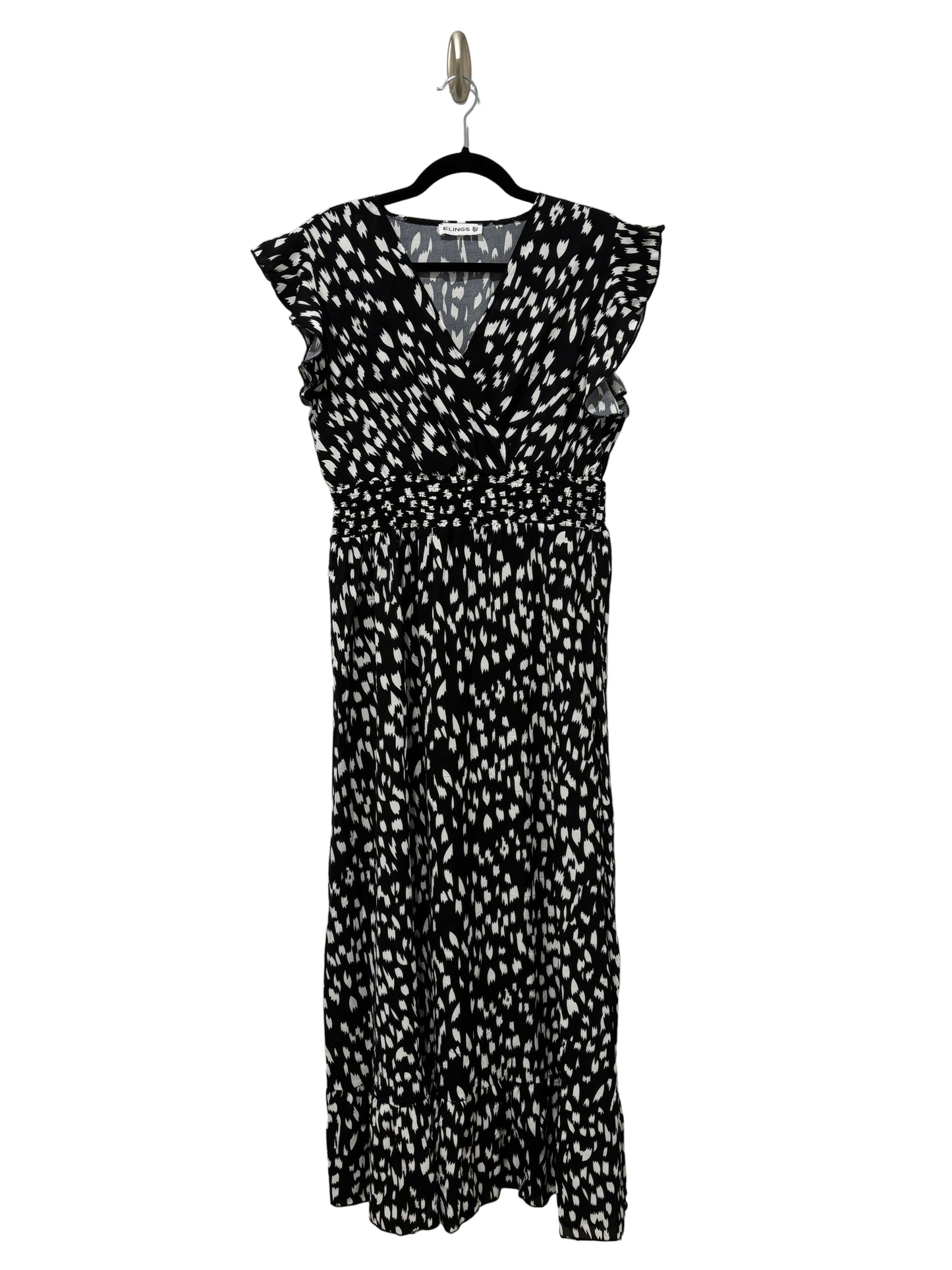 Ruffle Sleeve Surplice Wrap Maxi Dress
