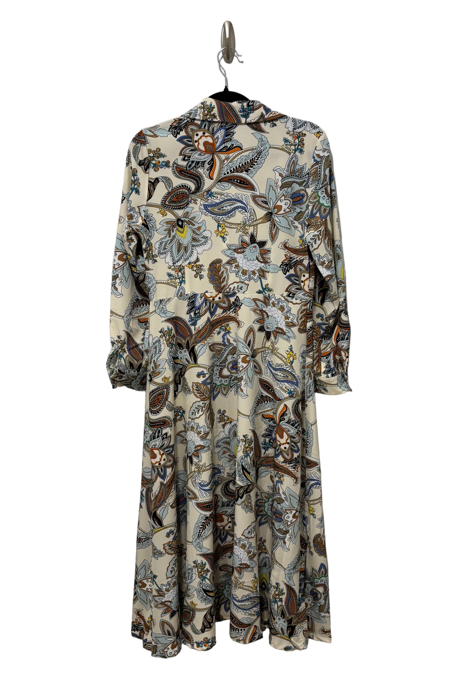 Vintage Floral Maxi Shirt Dress