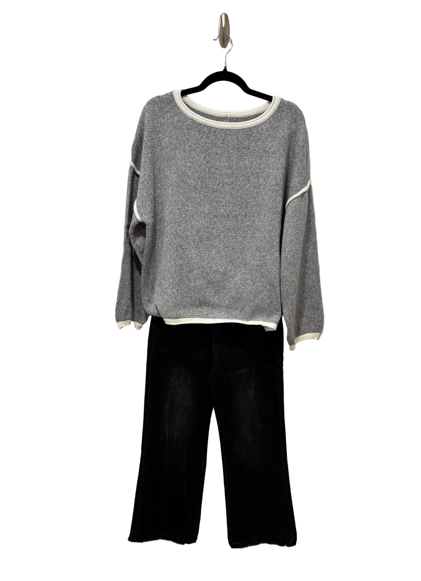 Casual Crew Neck Pullover Sweater