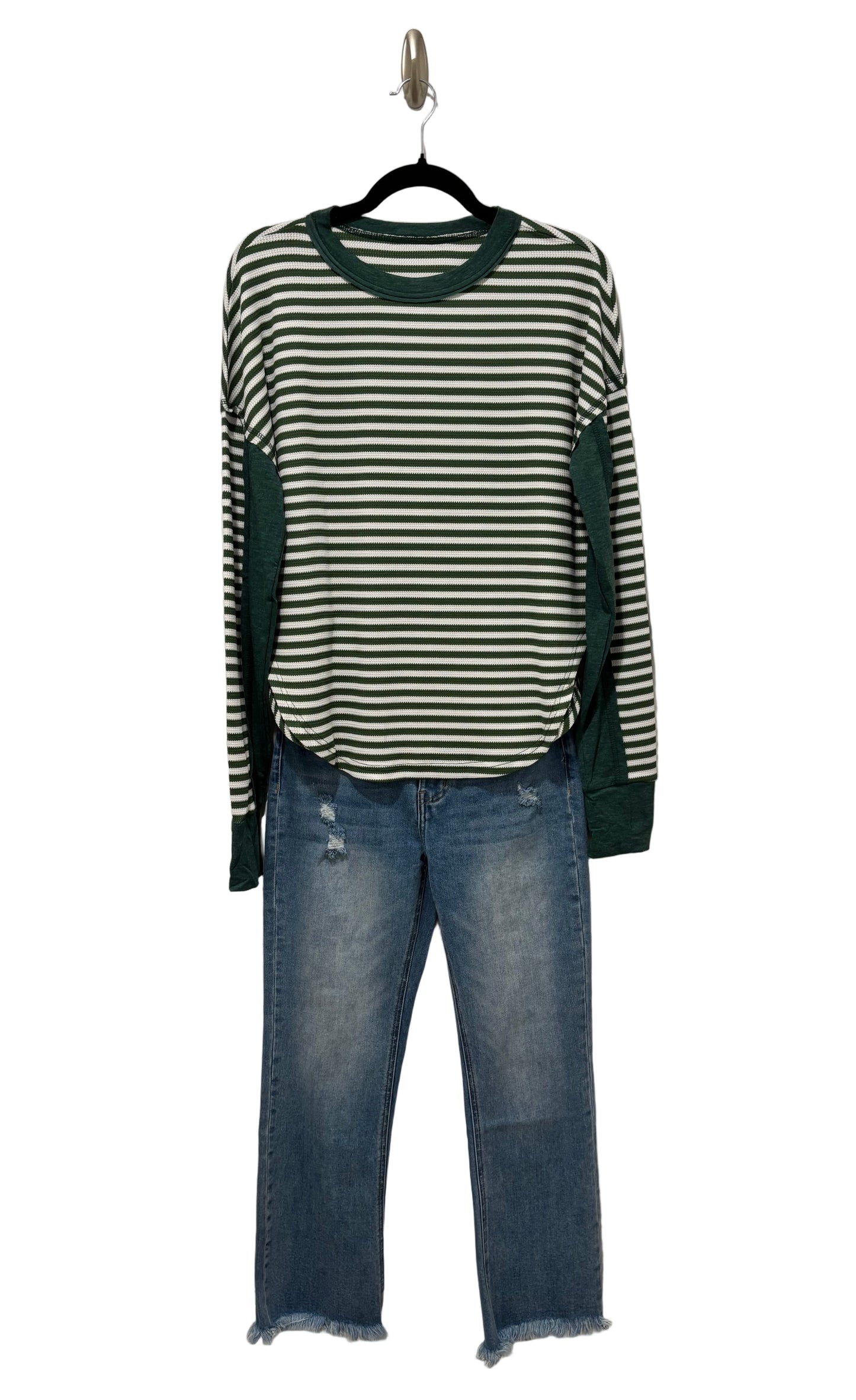 Casual Striped Long Sleeve Top