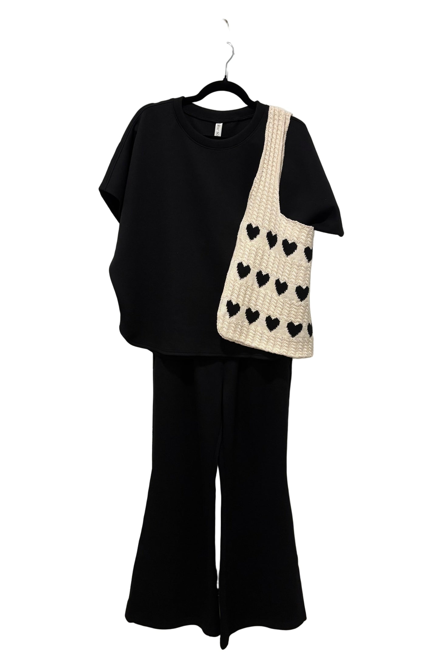 Relaxed Casual Flare Bottom Pants
