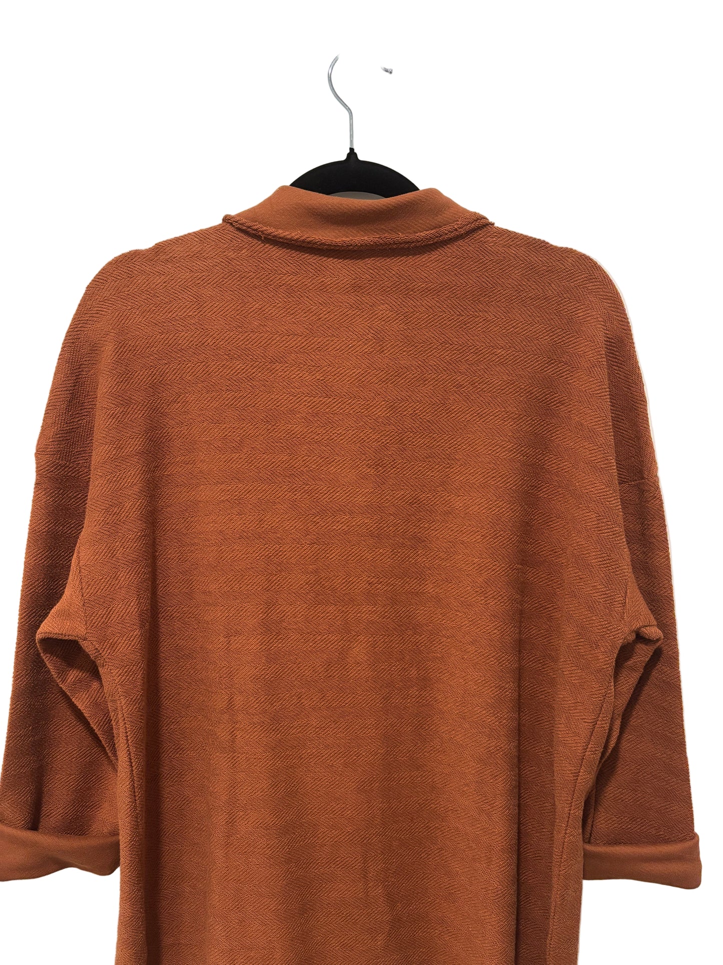 Textured Long Sleeve Button Down