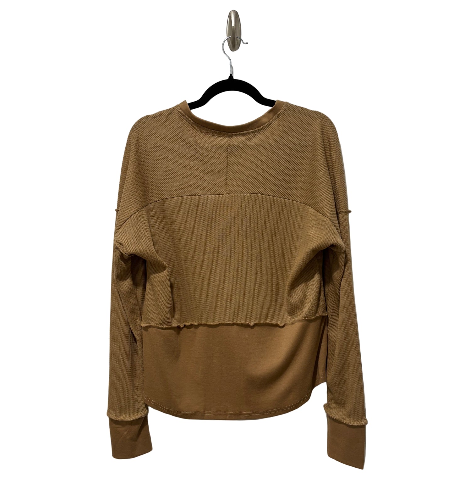 Patchwork Long Sleeve Casual Top