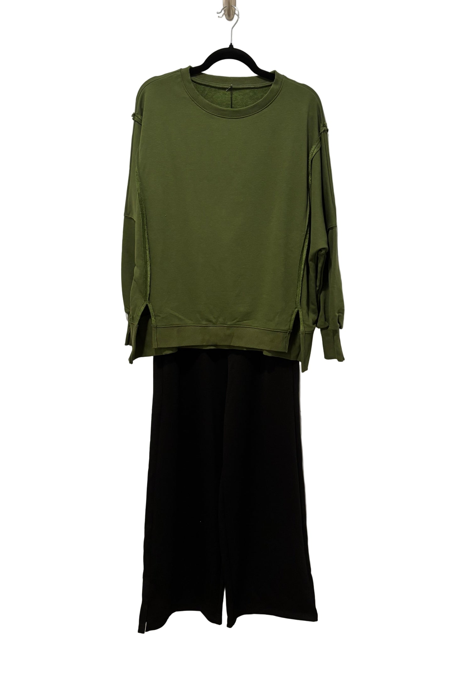 Loose Fit Exposed Seam Sweatshirt