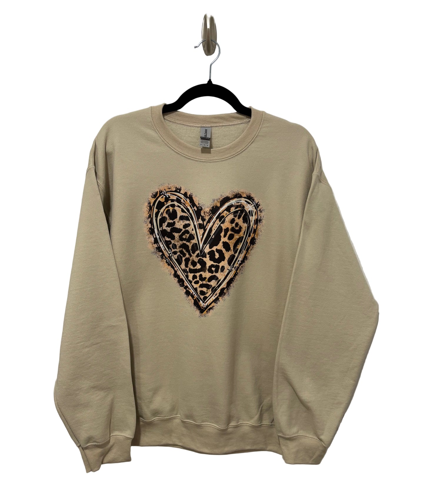 Leopard Heart Sweatshirt