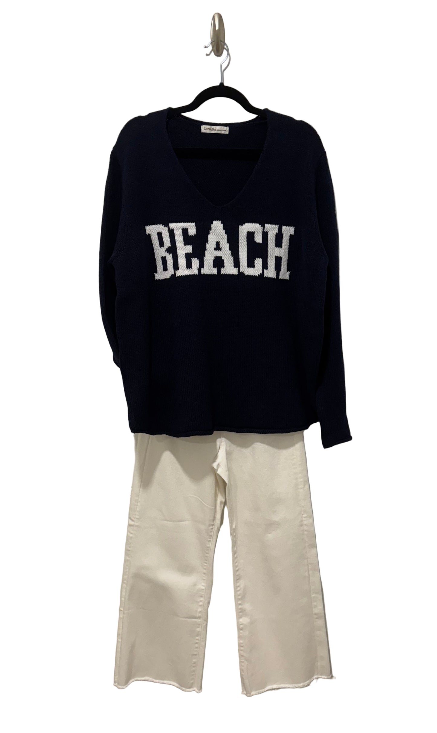 Beach V Neck Sweater