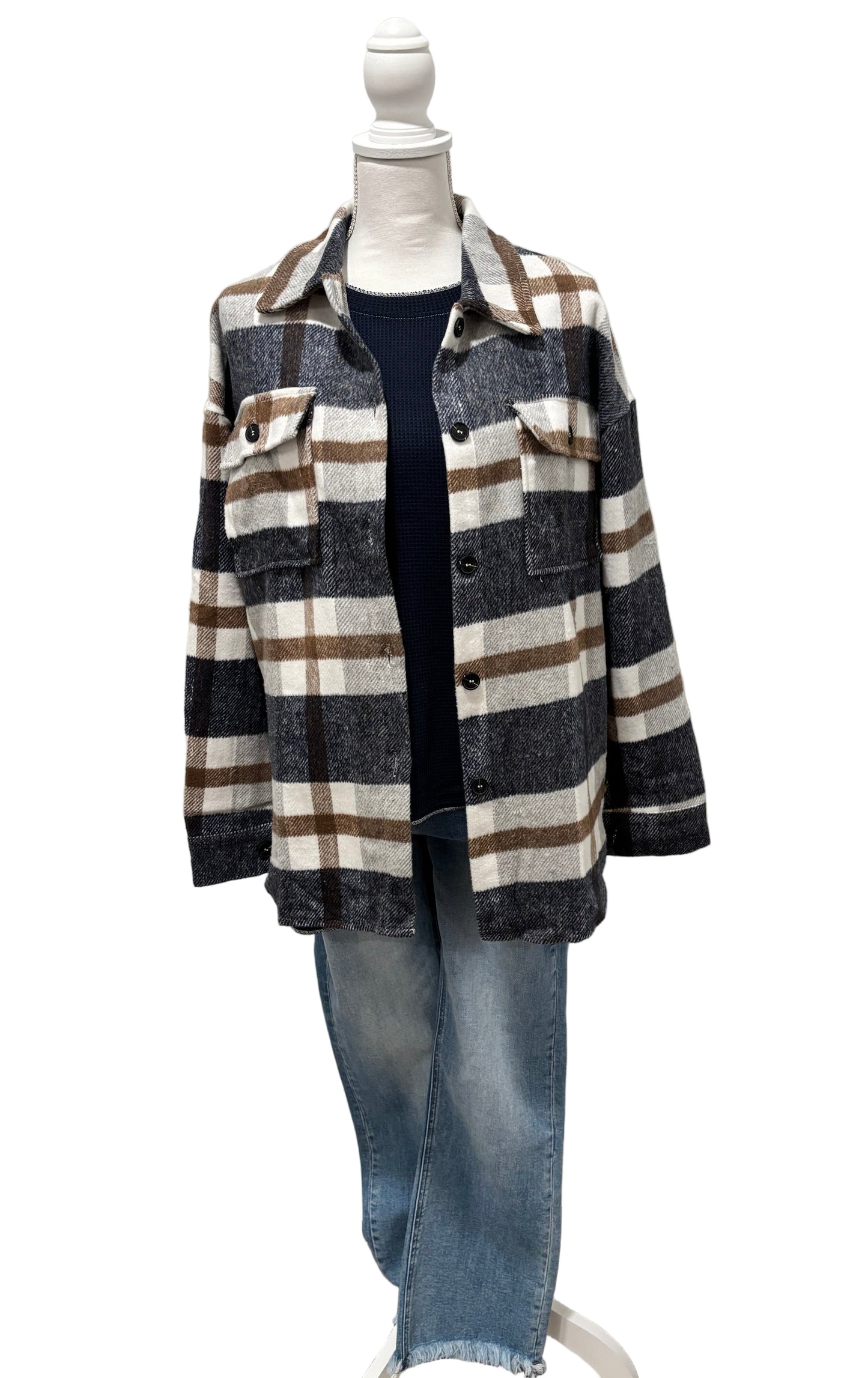 Textured Long Sleeve Top