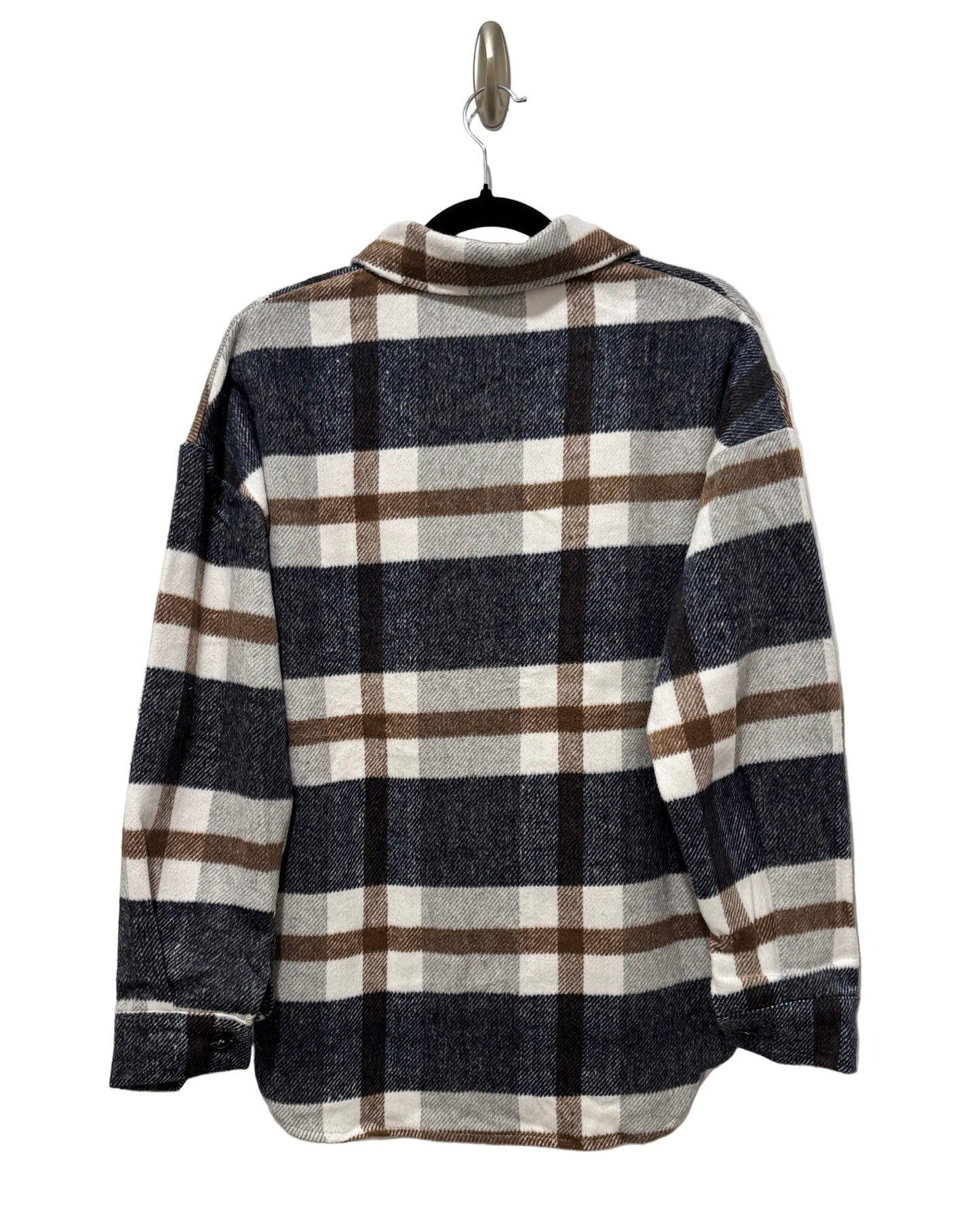 Plaid Button Down Shirt Jacket