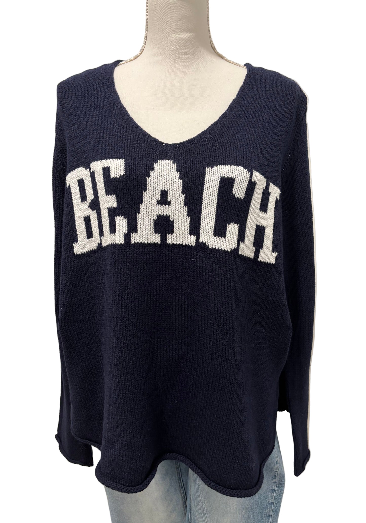 Beach V Neck Sweater