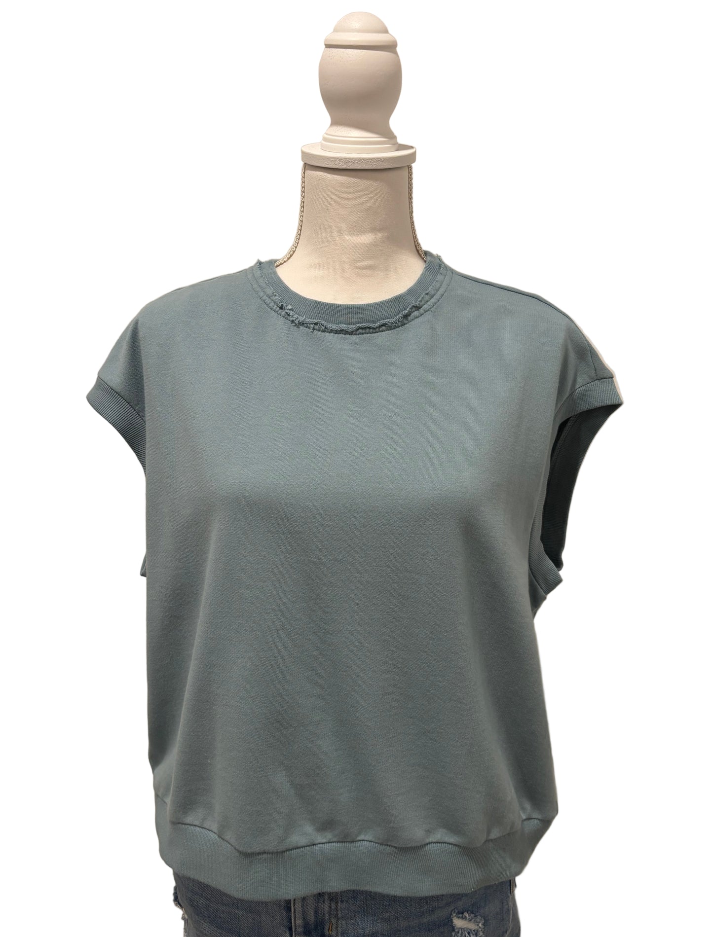 French Terry Sleeveless Top