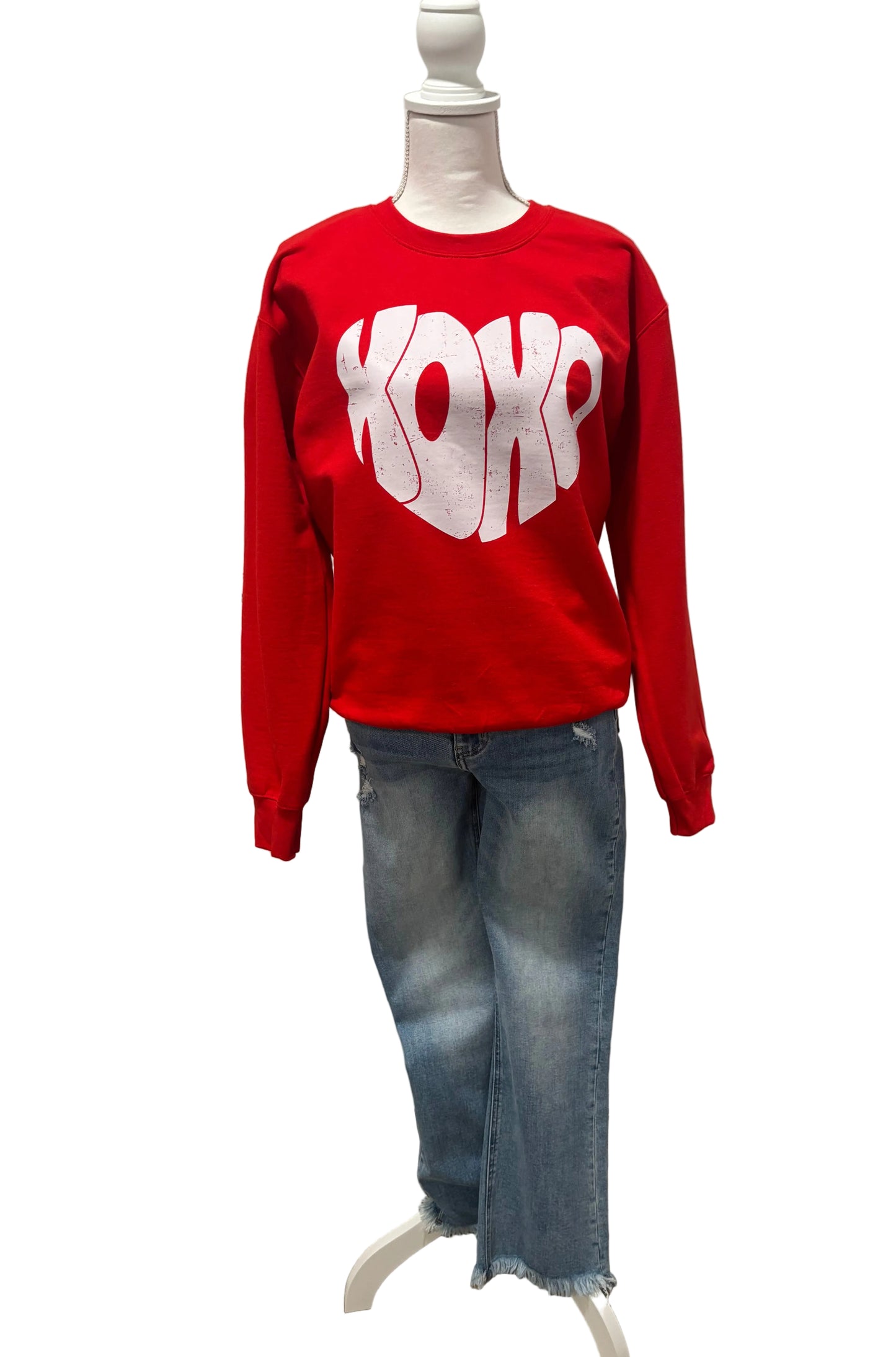 XOXO Heart Graphic Sweatshirt