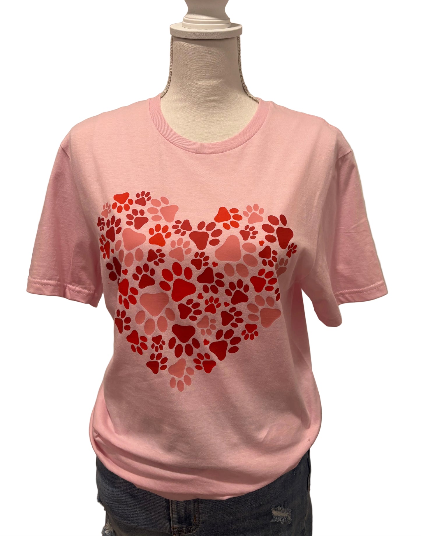 Paw Print Heart Tee