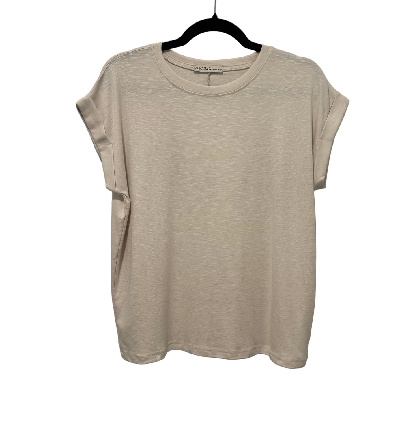 Slub Rolled Sleeve Tee