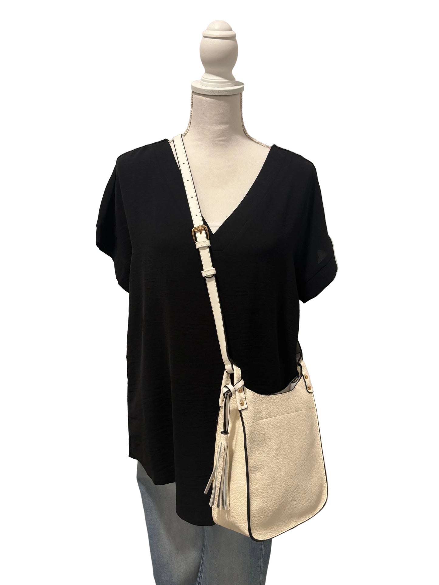 Crossbody Bag with Tassels
