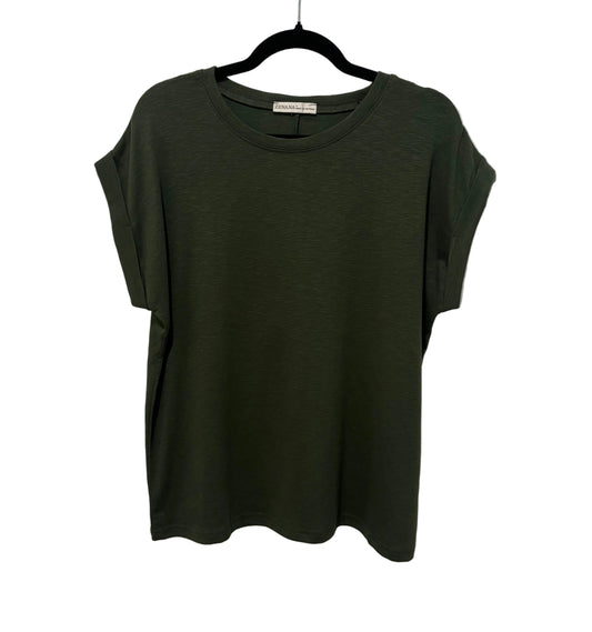 Slub Rolled Sleeve Tee
