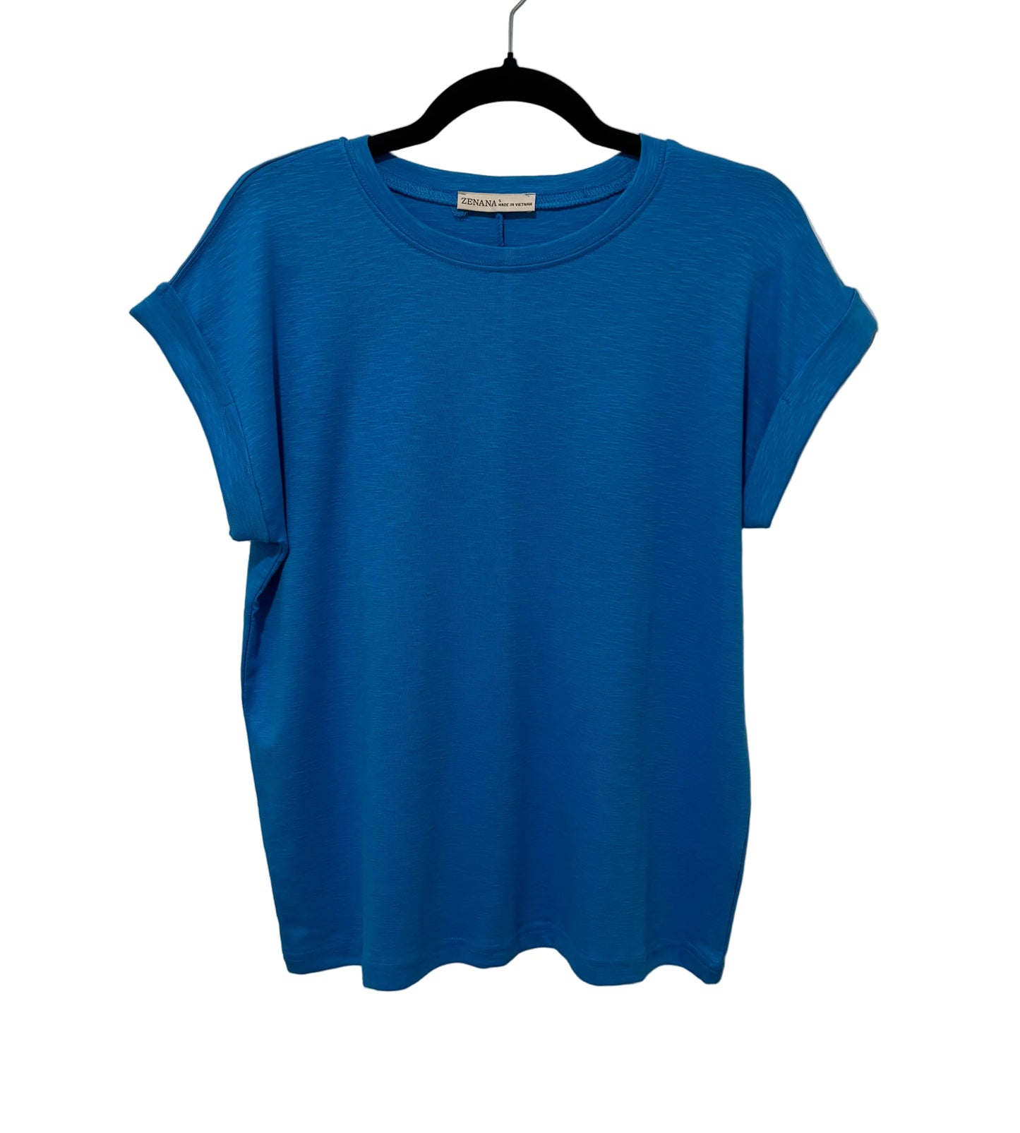 Slub Rolled Sleeve Tee