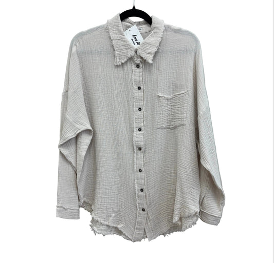Double Gauze Long Sleeve Button Down