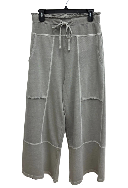 French Terry Exposed Seam Drawstring Pant