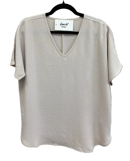 Woven V-Neck Top