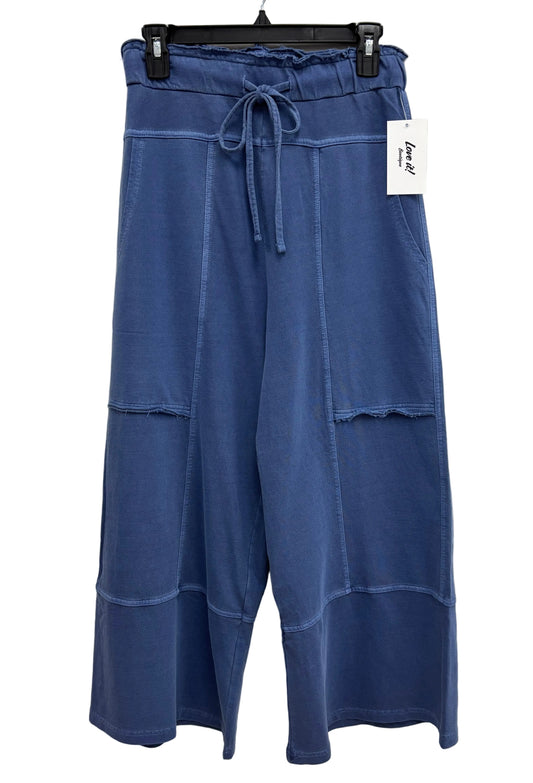 French Terry Exposed Seam Drawstring Pant