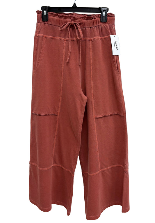 French Terry Exposed Seam Drawstring Pant
