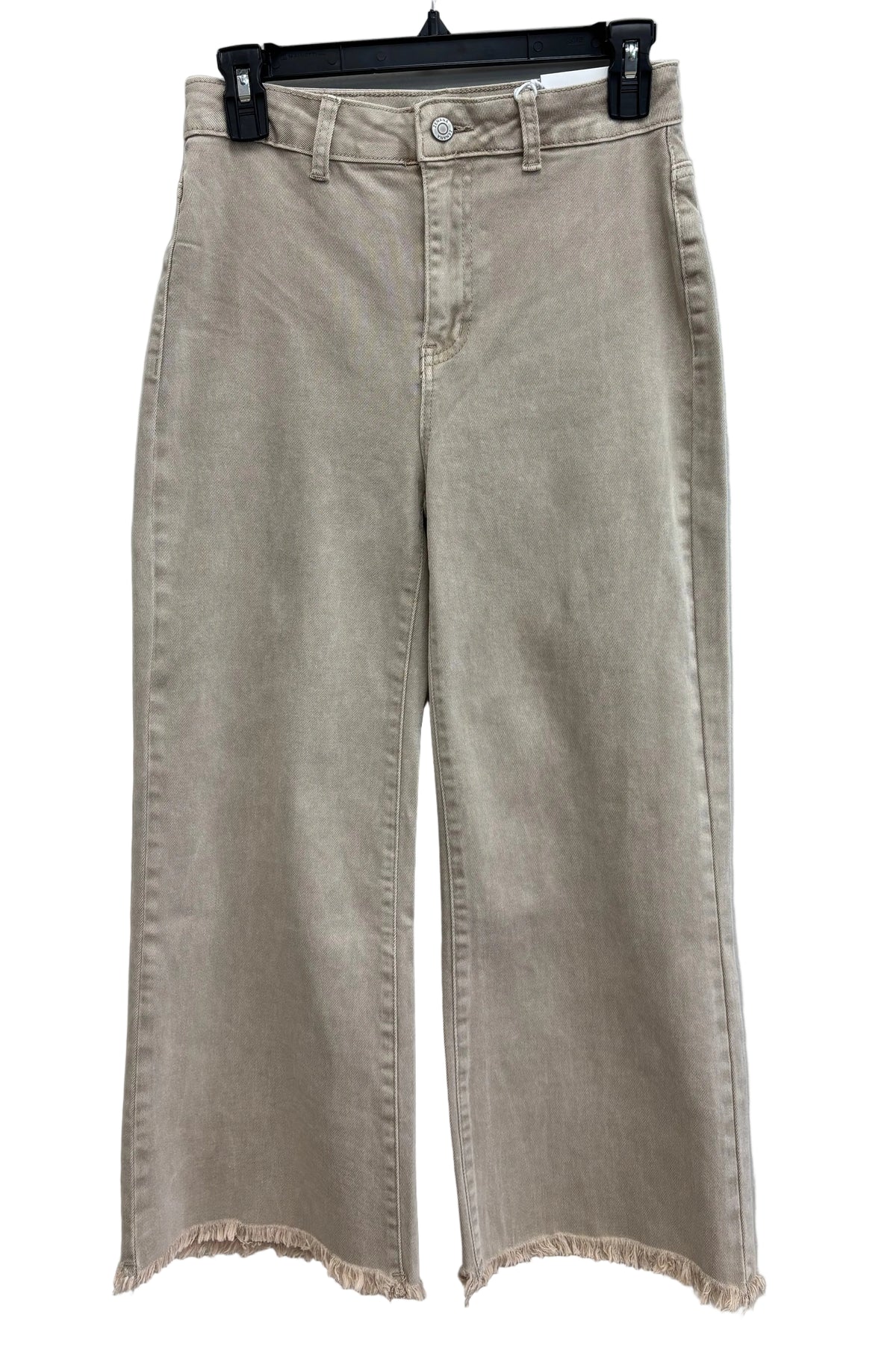 High Rise Frayed Hem Denim