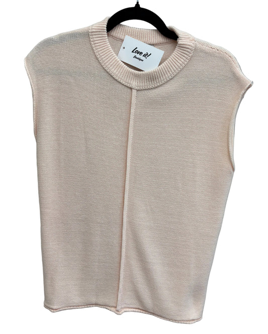 Front Seam Sweater Tank Top