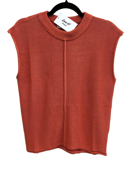 Front Seam Sweater Tank Top