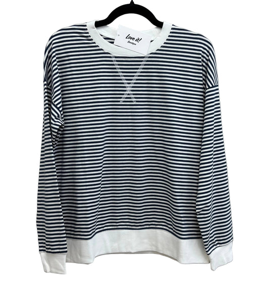 Striped Banded Pullover