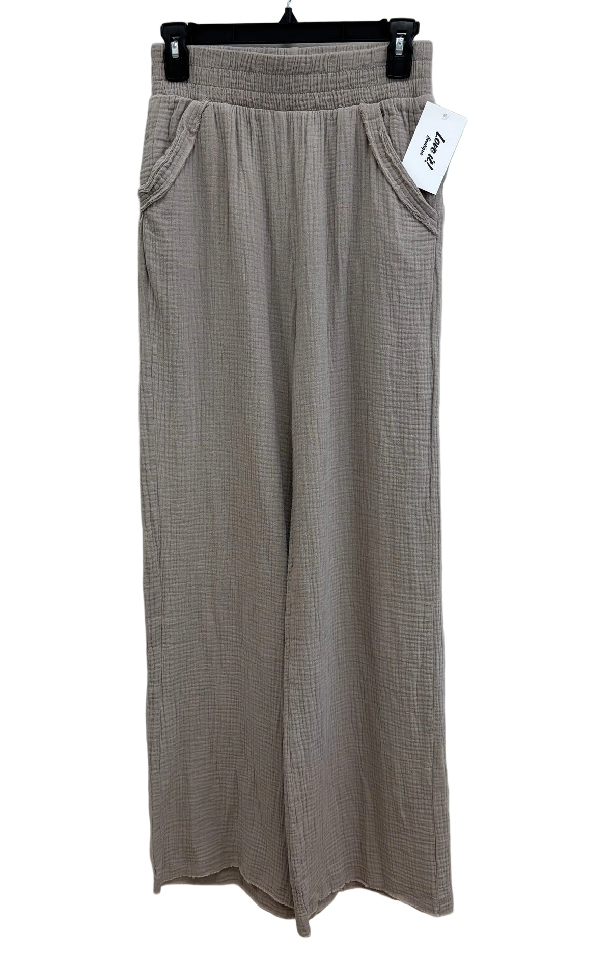 Double Gauze Wide Leg Pant