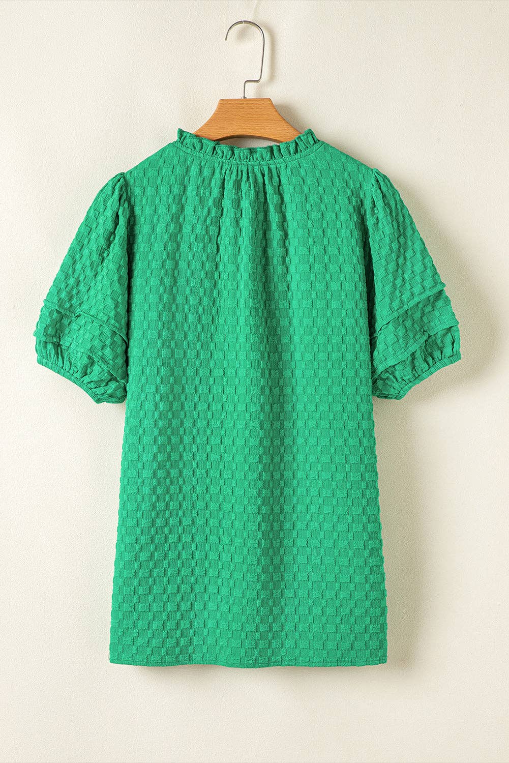Textured Puff Sleeve Top