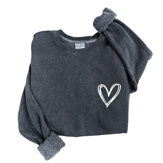 Heart Graphic Sweatshirt