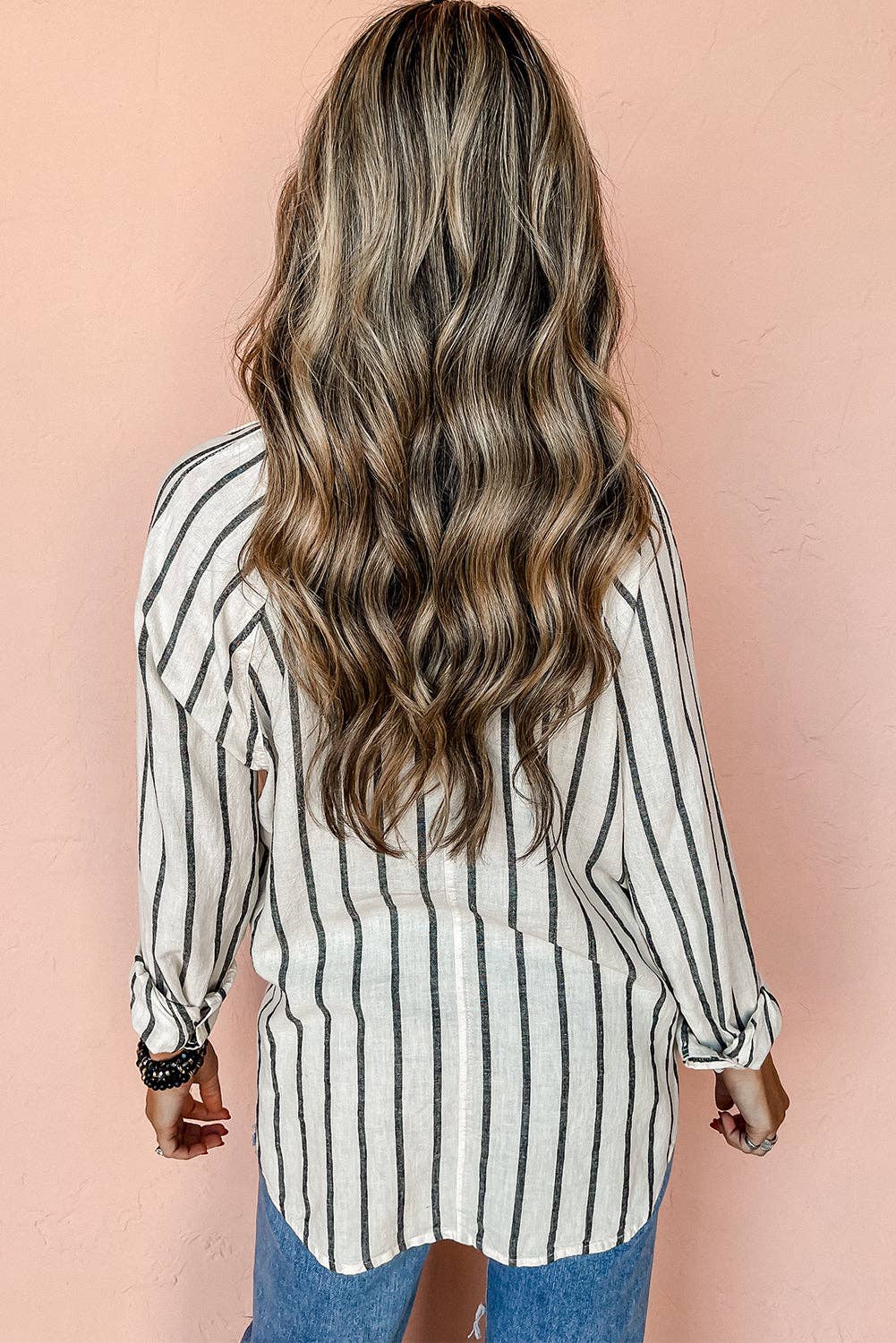 Striped Button Down Top